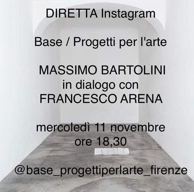 Massimo Bartolini in dialogo con Francesco Arena - Diretta instagram
